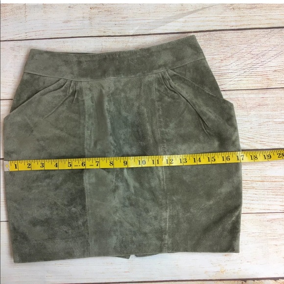 H&M genuine suede mini skirt with pockets 32/2 XS - Picture 9 of 10